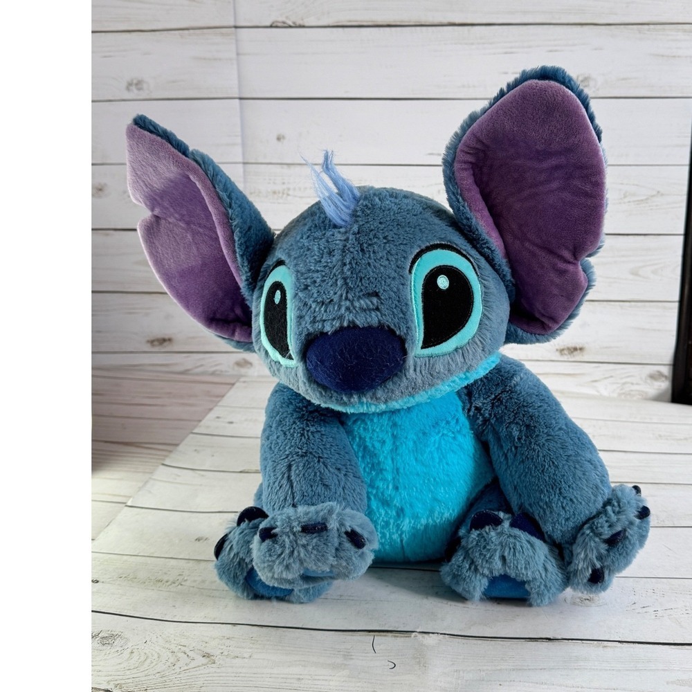 Disney Store Stitch Plush 14" Lilo & Stitch Stuffed‎ Animal Blue Alien